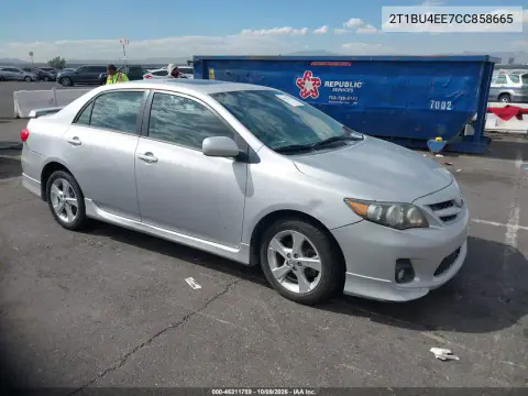 2T1BU4EE7CC858665 — 2012 Toyota Corolla, Естественный износ, фото до ремонта