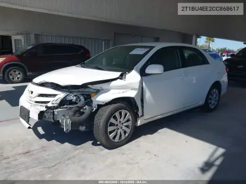 2T1BU4EE2CC868617 — 2012 Toyota Corolla, photo 3 from IAAI, Left front