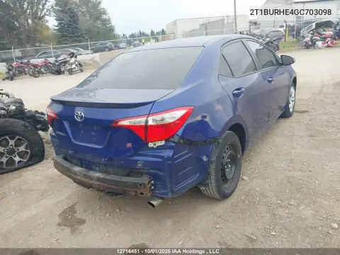 2016 Toyota Corolla S VIN 2T1BURHE4GC703098 фото 5