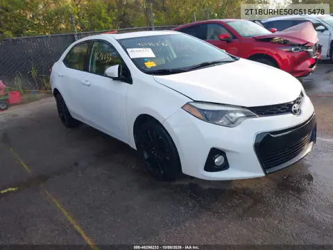 2T1BURHE5GC515478 — 2016 Toyota Corolla, Град, фото до ремонта