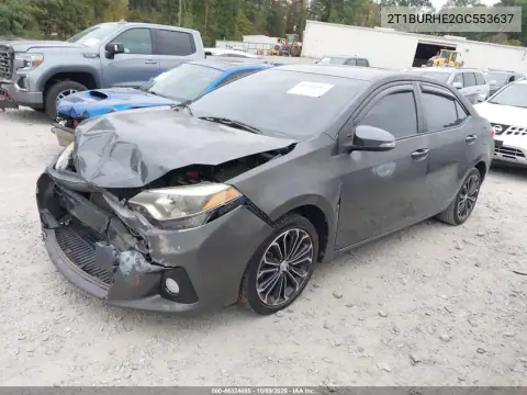 2016 Toyota Corolla S Plus VIN 2T1BURHE2GC553637 фото 2