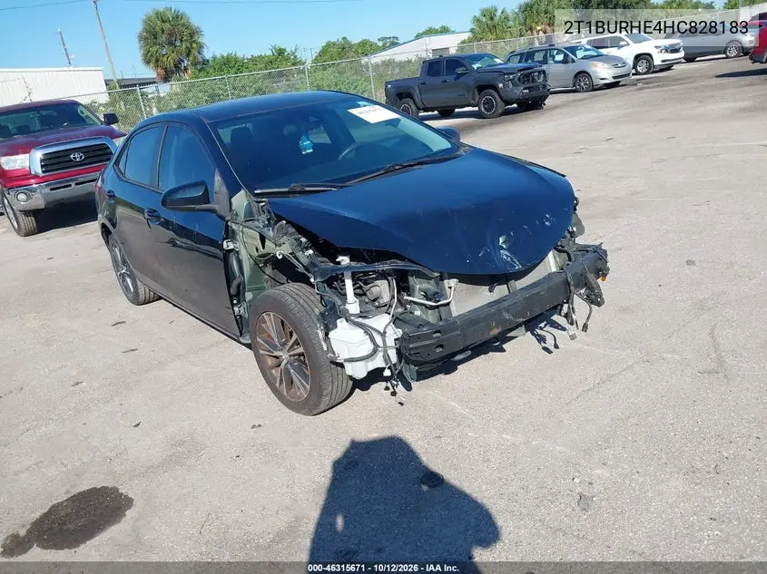 2T1BURHE4HC828183 — 2017 Toyota Corolla, photo 2 from IAAI 21.10.2026, Front end