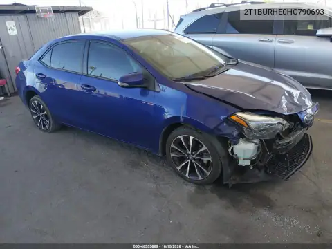 2T1BURHE0HC790693 — 2017 Toyota Corolla, Передня частина, фото до ремонту