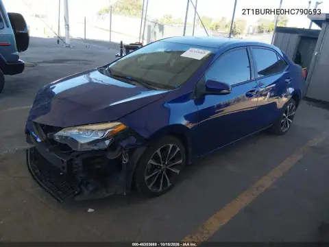 2T1BURHE0HC790693 — 2017 Toyota Corolla, фото 3 с аукциона IAAI, ПЕРЕДНЯЯ ЧАСТЬ