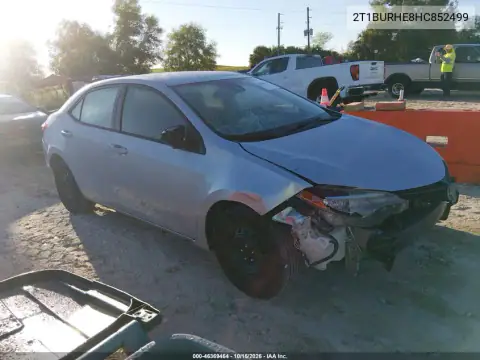 2T1BURHE8HC852499 — 2017 Toyota Corolla, ПЕРЕДНЯЯ ЧАСТЬ, фото до ремонта