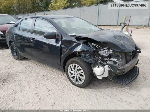 2018 Toyota Corolla Le VIN 2T1BURHE3JC997486 фото 1