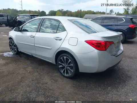 2T1BURHE2JC993039 — 2018 Toyota Corolla, фото 3 с аукциона IAAI, ПЕРЕДНЯЯ ЧАСТЬ