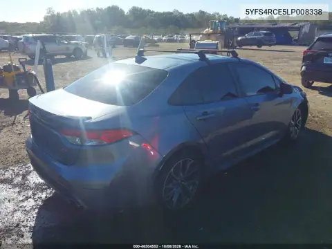2020 Toyota Corolla Se VIN 5YFS4RCE5LP008338 фото 5