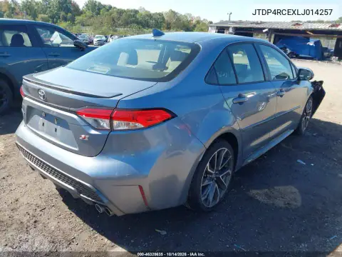 JTDP4RCEXLJ014257 — 2020 Toyota Corolla, foto 4 de IAAI 02.11.2026, Parte delantera