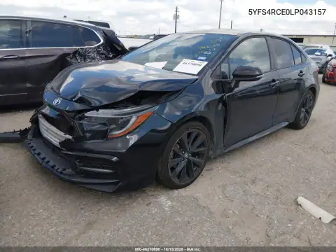 5YFS4RCE0LP043157 — 2020 Toyota Corolla, фото 2 з IAAI, Механічні пошкодження