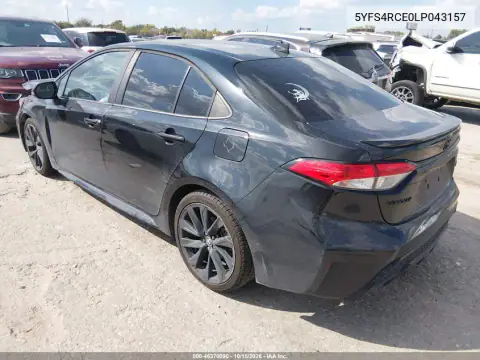 5YFS4RCE0LP043157 — 2020 Toyota Corolla, фото 3 з IAAI, Механічні пошкодження