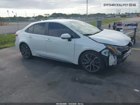 5YFS4RCE6LP015248 — 2020 Toyota Corolla, Передня частина, фото до ремонту