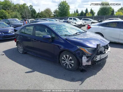 2021 Toyota Corolla Hybrid VIN JTDBBMBE6MJ032454 фото 1