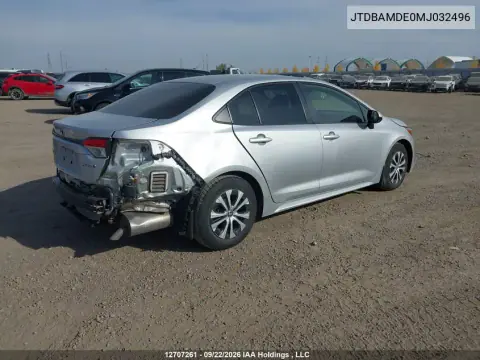 2021 Toyota Corolla Hybrid VIN JTDBAMDE0MJ032496 фото 5