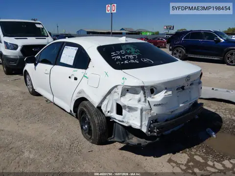 2021 Toyota Corolla L VIN 5YFDPMAE3MP198454 фото 4