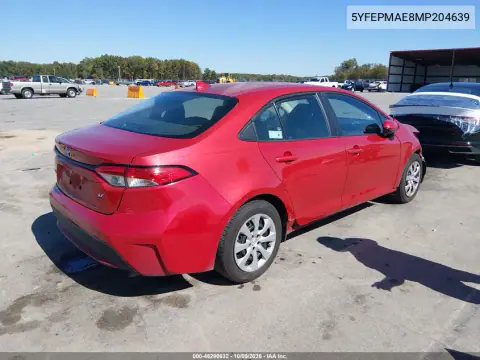 2021 Toyota Corolla Le VIN 5YFEPMAE8MP204639 фото 5