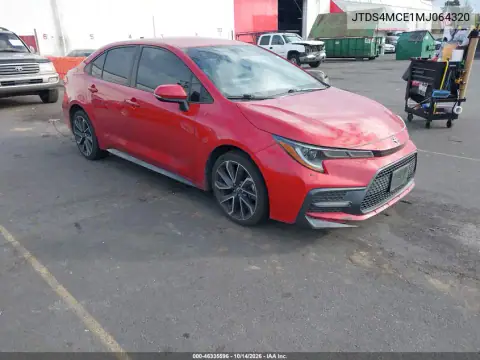 JTDS4MCE1MJ064320 — 2021 Toyota Corolla, დაზიანება ყველა მხრიდან, ფოტოები შეკეთებამდე
