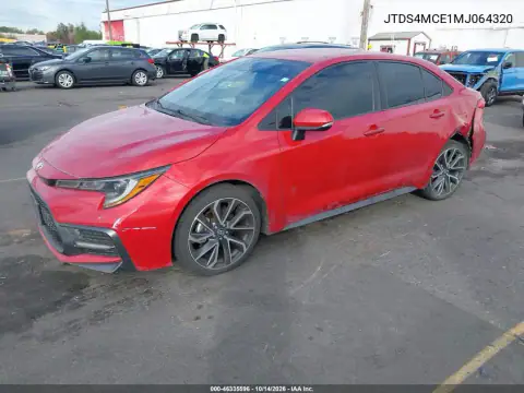 JTDS4MCE1MJ064320 — 2021 Toyota Corolla, photo 3 from IAAI, All-over damage