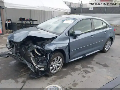 JTDEPMAE1MJ189941 — 2021 Toyota Corolla, zdjęcie 3 z IAAI, Przód