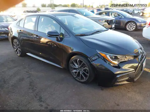 JTDP4MCE5MJ077853 — 2021 Toyota Corolla, წინა ნაწილი, ფოტოები შეკეთებამდე