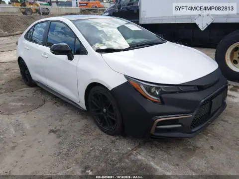 5YFT4MCE4MP082813 — 2021 Toyota Corolla, მარცხენა მხარე, ფოტოები შეკეთებამდე