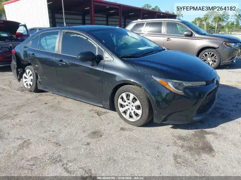 5YFEPMAE3MP264182 — 2021 Toyota Corolla, მარჯვენა მხარე, ფოტოები შეკეთებამდე