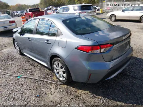 5YFEPMAEXMP178058 — 2021 Toyota Corolla, фото 4 з IAAI, Передня частина