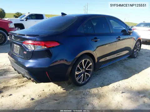 5YFS4MCE1NP125551 — 2022 Toyota Corolla, фото 5 с аукциона IAAI, ЗАДНЯЯ ЧАСТЬ