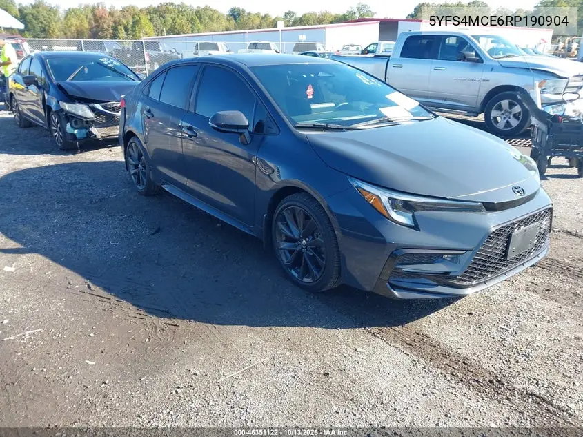 5YFS4MCE6RP190904 — 2024 Toyota Corolla, photo 2 from IAAI, All-over damage
