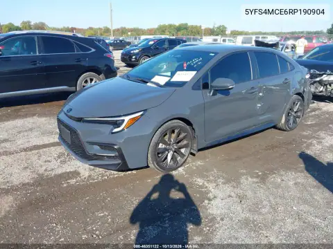 5YFS4MCE6RP190904 — 2024 Toyota Corolla, photo 3 from IAAI, All-over damage