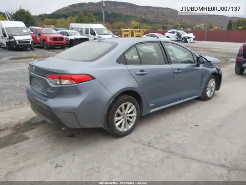 JTDBDMHE0RJ007137 — 2024 Toyota Corolla, photo 4 from IAAI, Left and right sides