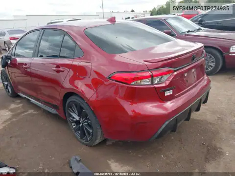 5YFS4MCE0TP274935 — 2026 Toyota Corolla, фото 4 с аукциона IAAI, Передняя часть