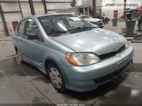 JTDBT123710140903 — 2001 Toyota Echo, Задняя часть слева, фото до ремонта