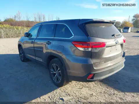 5TDBZRFH2HS386249 — 2017 Toyota Highlander, фото 3 с аукциона IAAI, правый бок
