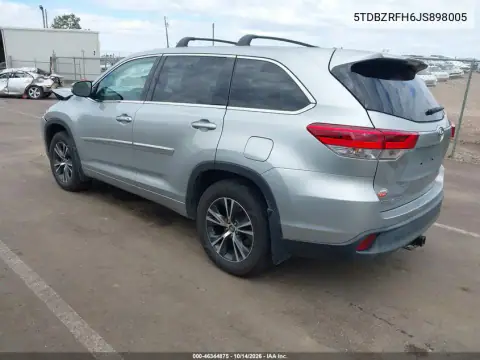 5TDBZRFH6JS898005 — 2018 Toyota Highlander, zdjęcie 4 z IAAI, Przód