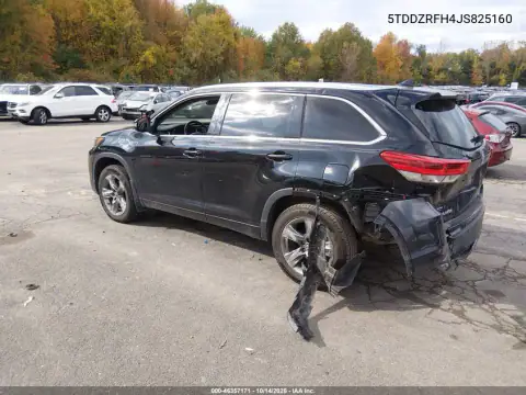 5TDDZRFH4JS825160 — 2018 Toyota Highlander, photo 4 from IAAI, Rear end