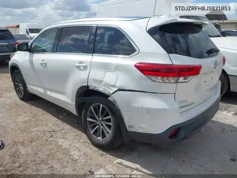 5TDJZRFH8JS871853 — 2018 Toyota Highlander, photo 4 from IAAI, Left rear
