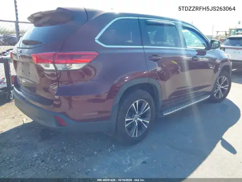 5TDZZRFH5JS263064 — 2018 Toyota Highlander, фото 5 с аукциона IAAI, ЗАДНЯЯ ЧАСТЬ