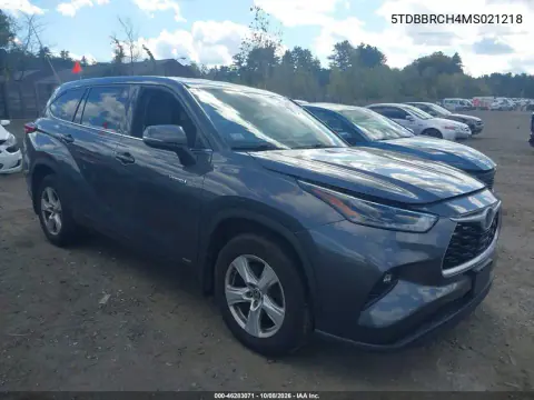 5TDBBRCH4MS021218 — 2021 Toyota Highlander, Левый бок, фото до ремонта