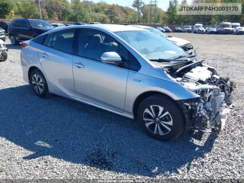 JTDKARFP4H3003170 — 2017 Toyota Prius, Передняя часть, фото до ремонта