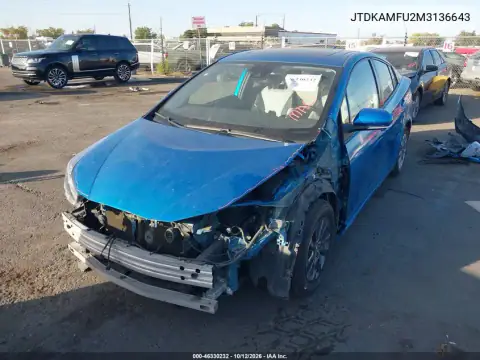 JTDKAMFU2M3136643 — 2021 Toyota Prius, photo 3 from IAAI 28.10.2026, Left front