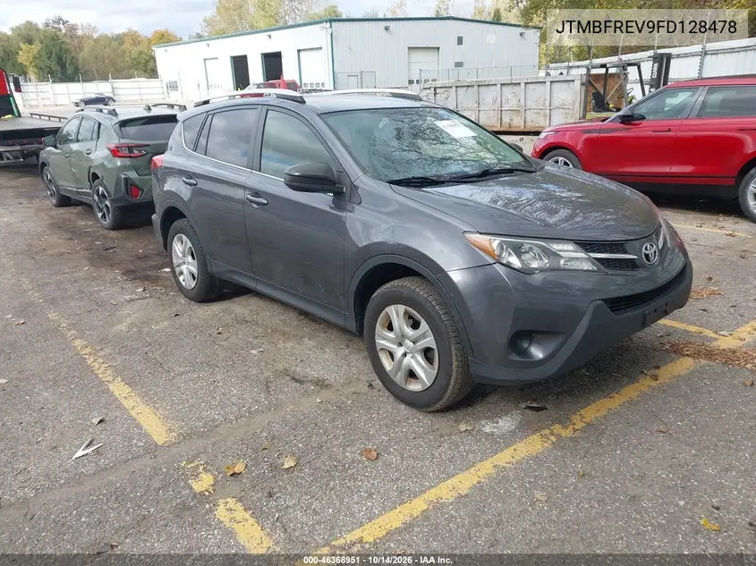 JTMBFREV9FD128478 — 2015 Toyota RAV4, ფოტო 2, IAAI, უკანა მარცხენა ნაწილი