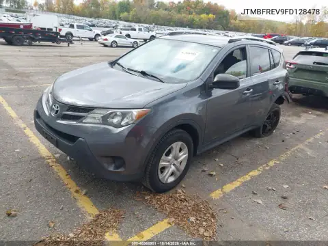 JTMBFREV9FD128478 — 2015 Toyota RAV4, ფოტო 3, IAAI, უკანა მარცხენა ნაწილი