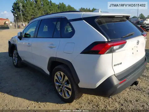 JTMA1RFV1KD511432 — 2019 Toyota RAV4, photo 4 from IAAI, Left front