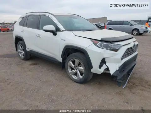 2021 Toyota Rav4 Limited VIN 2T3DWRFV6MW123777 фото 2