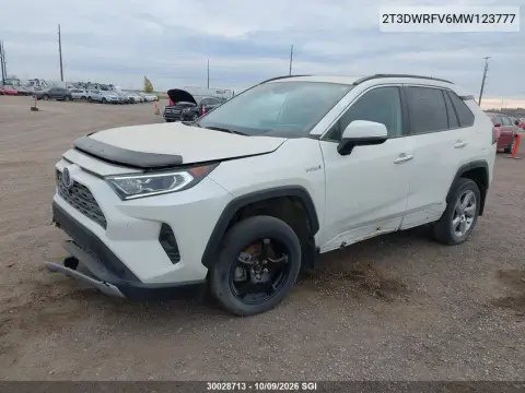 2021 Toyota Rav4 Limited VIN 2T3DWRFV6MW123777 фото 3
