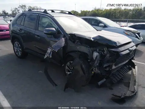 JTMC1RFV4MJ022617 — 2021 Toyota RAV4, Parte delantera, fotos antes de reparar