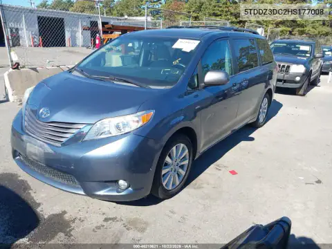 5TDDZ3DC2HS177008 — 2017 Toyota Sienna, zdjęcie 3 z IAAI, Nie podano