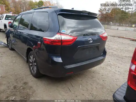 5TDJZ3DC2JS192052 — 2018 Toyota Sienna, foto 4 de IAAI, Parte delantera