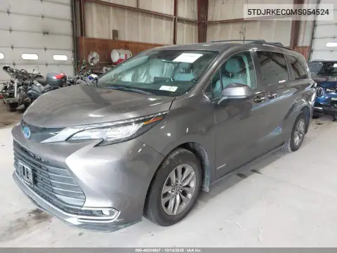 5TDJRKEC0MS054524 — 2021 Toyota Sienna, фото 2 с аукциона IAAI, правый бок